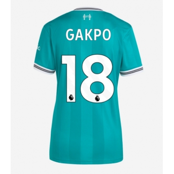 Liverpool Cody Gakpo #18 Maglia Gara Terza Repliche 2025-26 Donna Maniche Corte